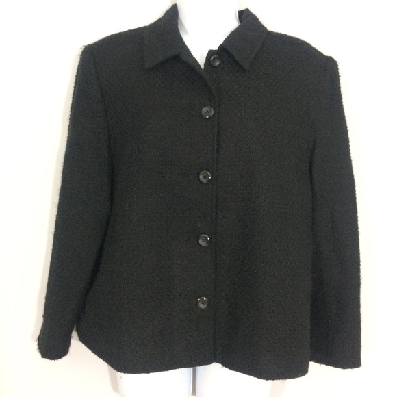Briggs New York Jackets & Blazers - Briggs New York Petite M Black 100% Acrylic Jacket